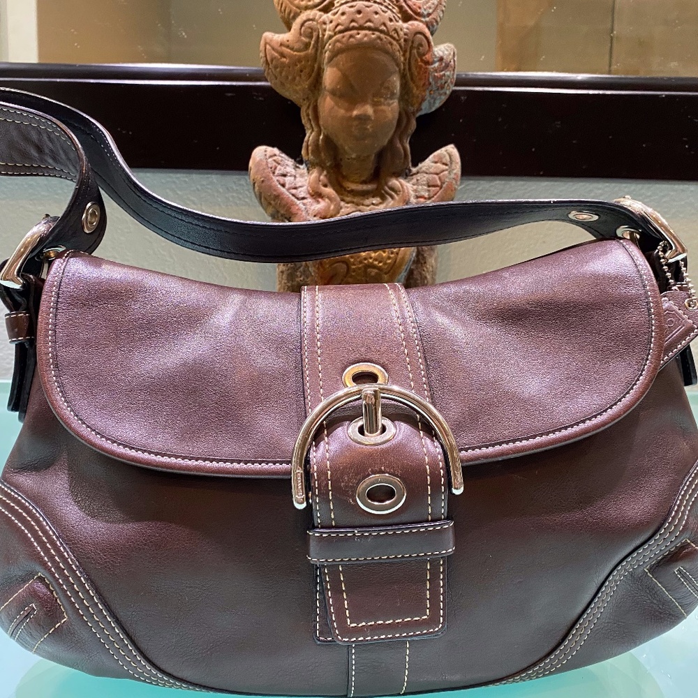 Coach Chocolate Brown Leather Purse